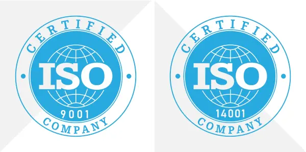 Wir haben zwei Zertifizierungen erhalten - ISO 9001 und 14001!